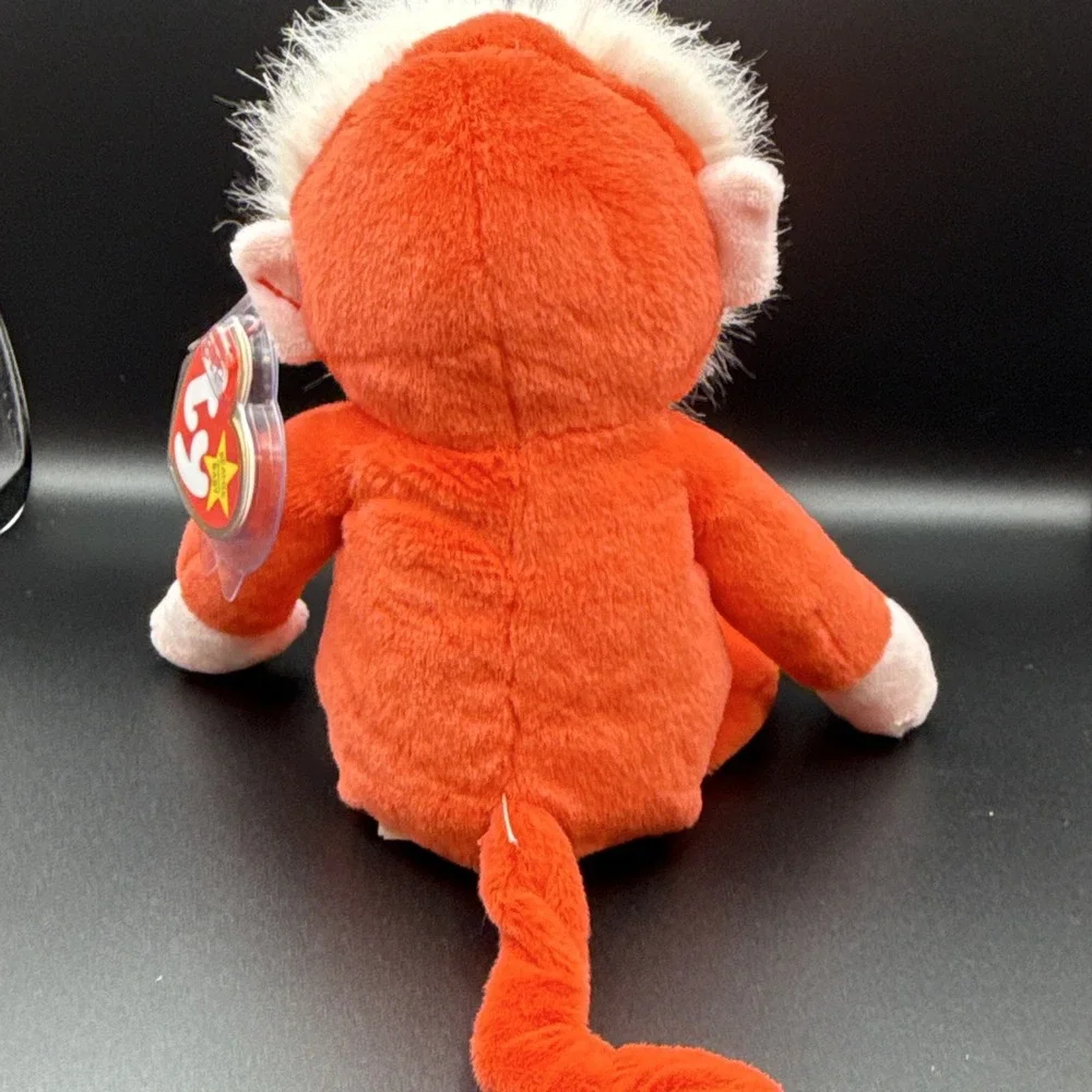 Ty Beanie Babies Monkey Plush Orange w/ Hang Tag Vintage 2003 MPN 4208